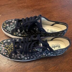 Keds Navy Floral Low-Top Canvas Sneakers